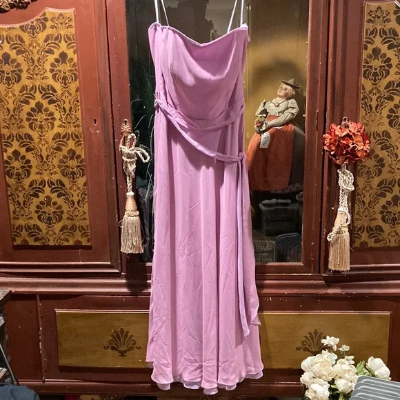 Jasmine B2 | Dresses | B2 By Jasmine Bridesmaid Dress Pinkish Lavender  Strapless Event Maxi Gown Sz 2 | Poshmark